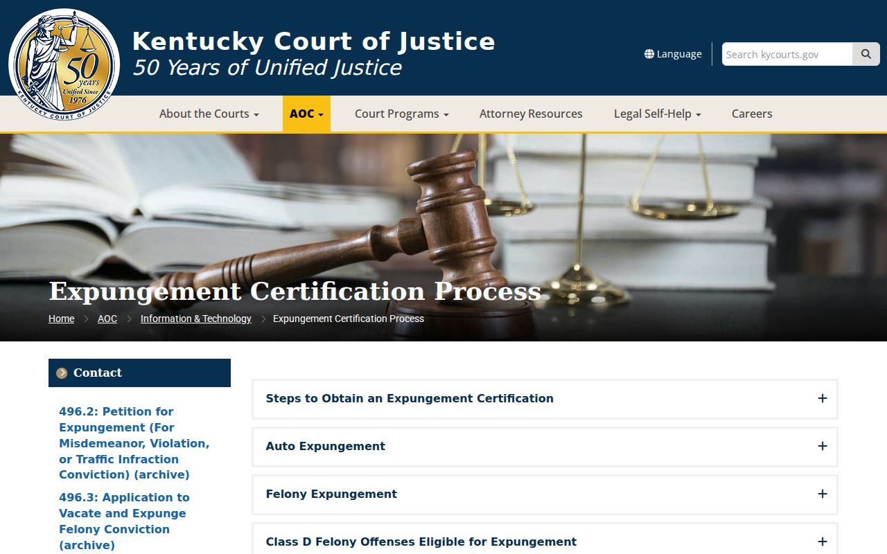 Wayne County criminal record expungement certification workflow